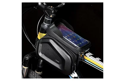 Vodotesná taška na bicykel s držiakom na mobil