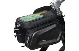 Vodotesná taška na bicykel s držiakom na mobil