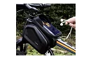 Vodotesná taška na bicykel s držiakom na mobil