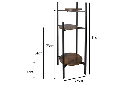 Kvetinový stolík - 3 poschodový