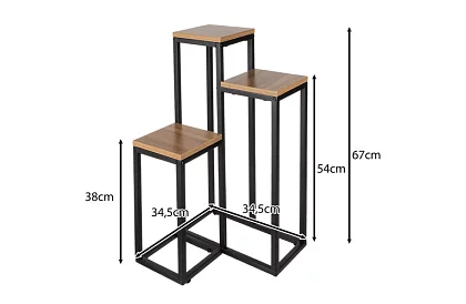 Kvetinový stolík - 3 úrovňový