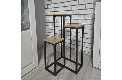 Kvetinový stolík - 3 úrovňový