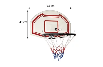 Basketbalový kôš s doskou – zavesenie aj na dvere