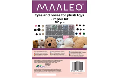 Oči a nosy pre plyšové hračky – sada 560 kusov + puzdro