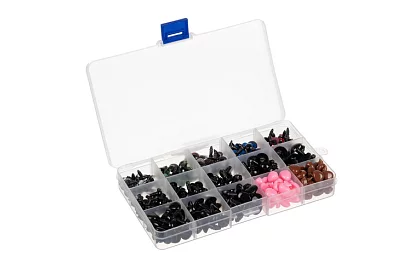 Oči a nosy pre plyšové hračky – sada 560 kusov + puzdro