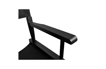 Profesionálne drevené kozmetické kreslo - čierne