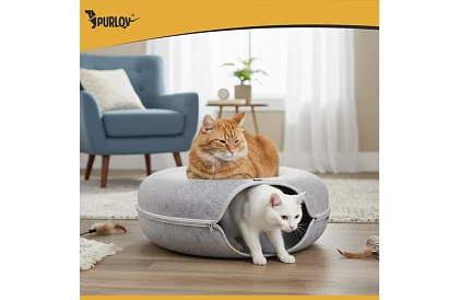 Kočičí antistresový pelíšek – tunel