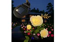 Solárna záhradná LED lampa – ruža