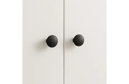 Nábytkové úchytky – knopky čierne - 10 kusov