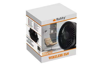 Bezdrôtový ventilátor s klipom – nabíjací USB-C 1200 mAh