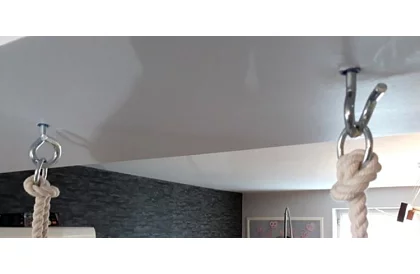 Detská závesná hojdačka – béžový zamat