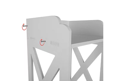 Kúpeľňová skrinka s držiakom toaletného papiera – biela