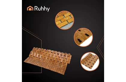 Bambusová kúpeľňová predložka – 80×50 cm