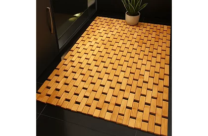 Bambusová kúpeľňová predložka – 80×50 cm