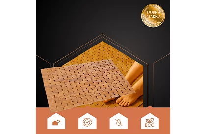 Bambusová kúpeľňová predložka – 80×50 cm