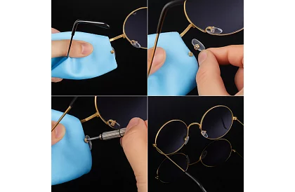 Sada na opravu okuliarov – 126 dielov v puzdre