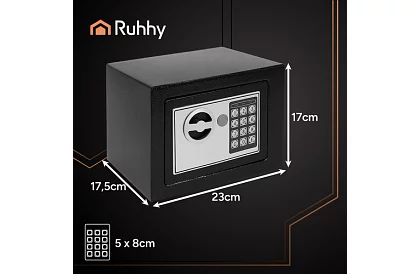 Kombinovaný trezor s kódovým zámkom a kľúčom
