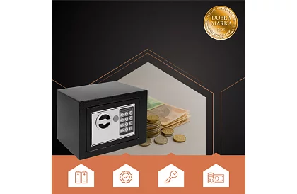 Kombinovaný trezor s kódovým zámkom a kľúčom