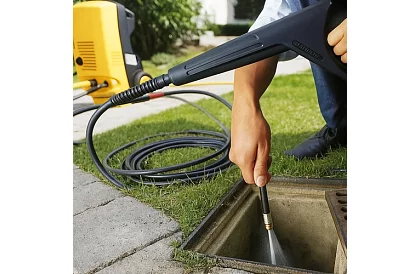 Vysokotlaková hadica na čistenie potrubí a povrchov – 15 metrov