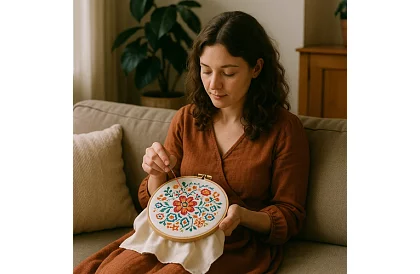 Barevné vyšívacie nite – veľká sada 150 ks