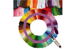 Barevné vyšívacie nite – veľká sada 150 ks