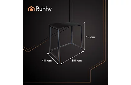 Skladací čierny stôl – 80 x 75 x 40 cm