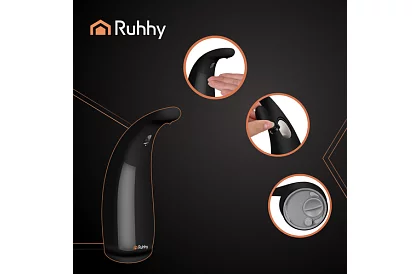 Bezdotykový dávkovač mydla – čierny