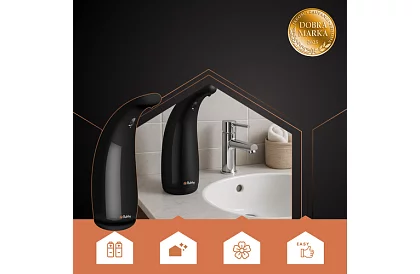 Bezdotykový dávkovač mydla – čierny