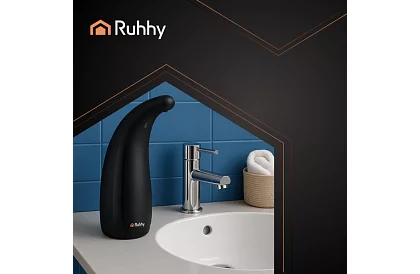 Bezdotykový dávkovač mydla – čierny