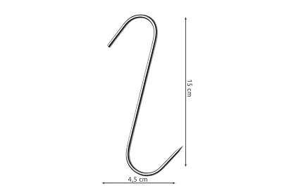 Nerezové háky na mäso - 15 kusov
