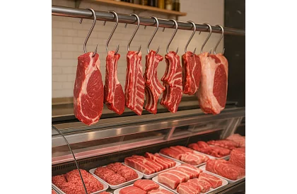 Nerezové háky na mäso - 15 kusov