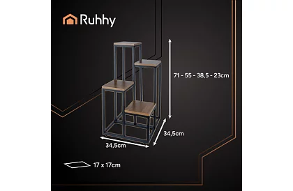 Stojan na kvety 69 cm – 4 úrovne