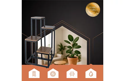 Stojan na kvety 69 cm – 4 úrovne