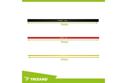 Odporové gumy na fitness 2-30 kg – sada 3 gumy + hák