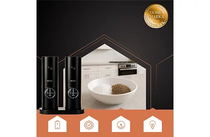 Sada elektrických mlynčekov so stojanom – 2 kusy