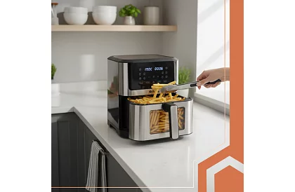 Horkovzdušná nepřilnavá fritéza – obsah 8 litrov