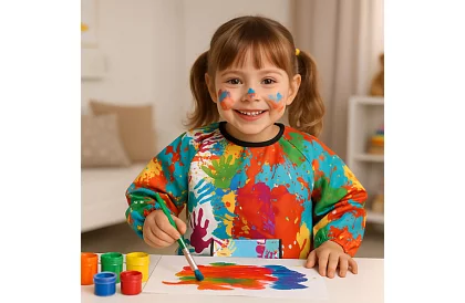 Detská maliarska zástera pre deti 4–6 rokov