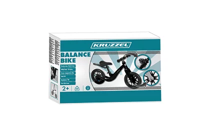 Detské ľahké odrážadlo čierne – 12" kolesá + ramenný popruh