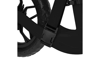 Detské ľahké odrážadlo čierne – 12" kolesá + ramenný popruh