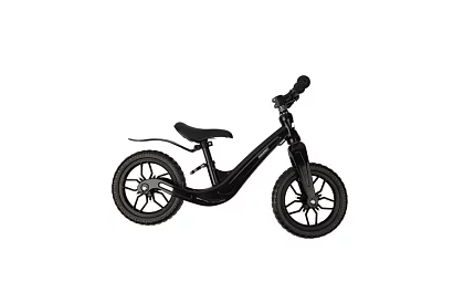 Detské ľahké odrážadlo čierne – 12" kolesá + ramenný popruh