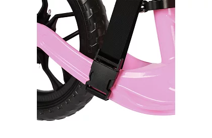 Detské ľahké odrážadlo ružové – 12 kol + ramenný popruh