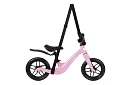 Detské ľahké odrážadlo ružové – 12 kol + ramenný popruh