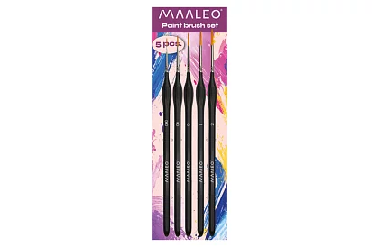 Umelecké štetce na maľovanie – 5 kusov + stojanček