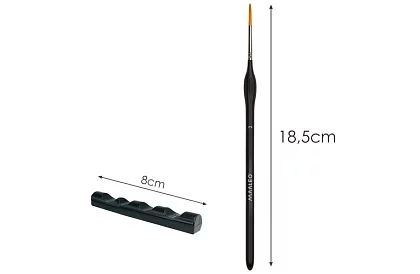 Umelecké štetce na maľovanie – 5 kusov + stojanček