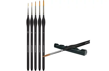 Umelecké štetce na maľovanie – 5 kusov + stojanček