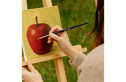 Umelecké štetce na maľovanie – 5 kusov + stojanček