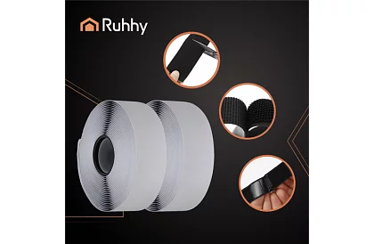 Samolepiaci suchý zips 2,5 x 500 cm – čierny