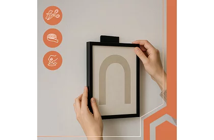 Samolepiaci suchý zips 2,5 x 500 cm – čierny