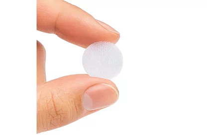 Samolepiaci suchý zips – kolieska 18 mm, 500 kusov, biely