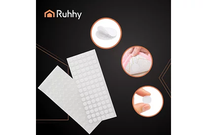 Samolepiaci suchý zips – kolieska 18 mm, 500 kusov, biely